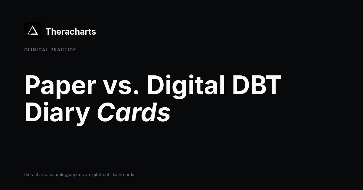 Paper vs. Digital DBT Diary Cards: Which Should You Use?