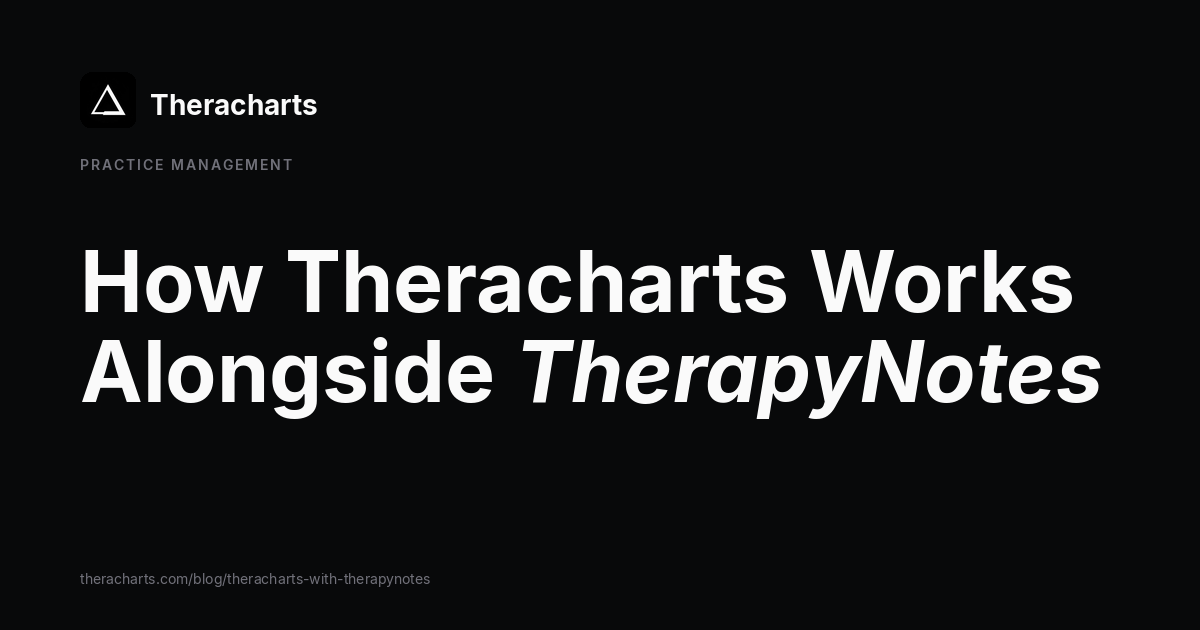 How Theracharts Works Alongside TherapyNotes
